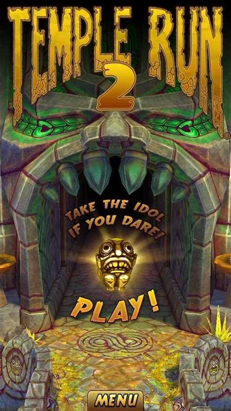 With over a zillion downloads, Temple Run redefined mobile gaming. Now get more of the exhilarating running, jumping, turning and sliding you love in Temple Run 2! Navigate perilous cliffs, zip lines, mines and forests as you try to escape with the cursed idol. How far can you run?! FEATURES. ★ Beautiful new graphics.. 