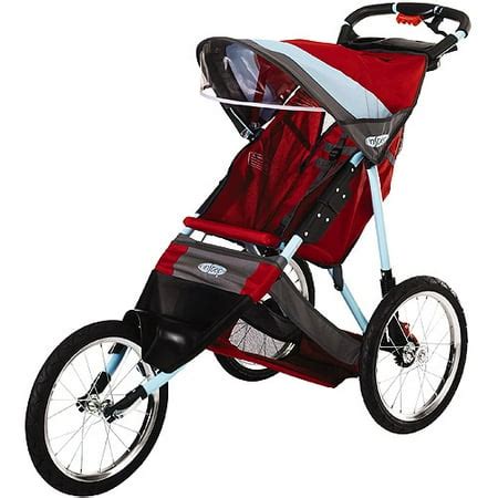 Run Around LTD Jogging Stroller, Red and Teal - Walmart