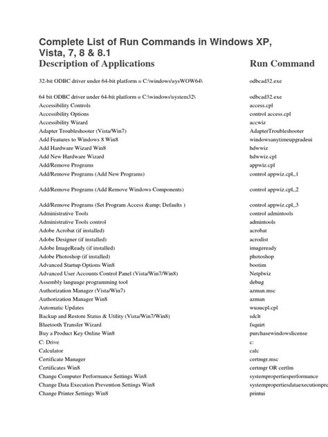 Run Commands in Windows 8 A Complete List 