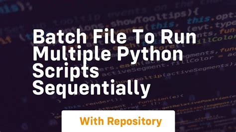 Run multiple python scripts sequentially.  Feb 12, 2010 · This worked for me, but ...