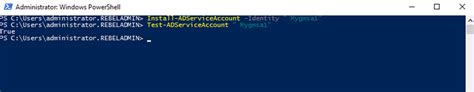 Run powershell as gmsa. .  ...