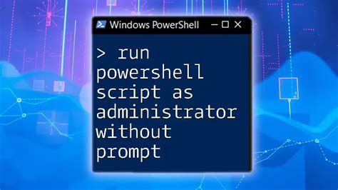 Run powershell script as administrator. exe -f before your script path.  Find ...