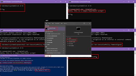 Run powershell script from cmd.  Also, fix the common error "running Learn how to run Powe...