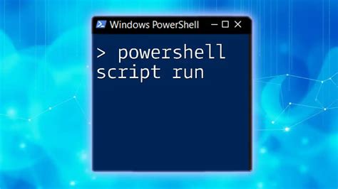 Run powershell script from powershell.  On paper, that switch promises full control over the P...