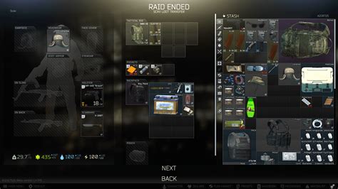 Run through/survived status on scav runs seem …