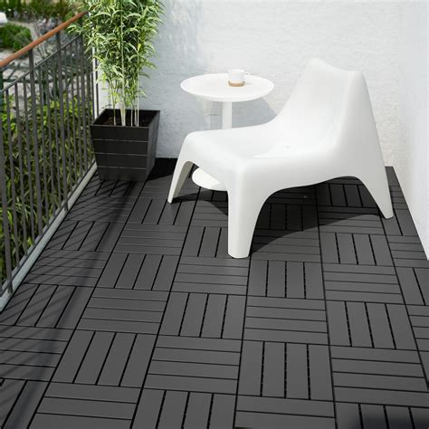The floor decking is suitable for hard, even surfaces, like for example concrete, stone and wood. Only recommended for outdoor use. Possible to separate for recycling or energy recovery if available in your community. May be combined with other colours of RUNNEN floor decking.. 