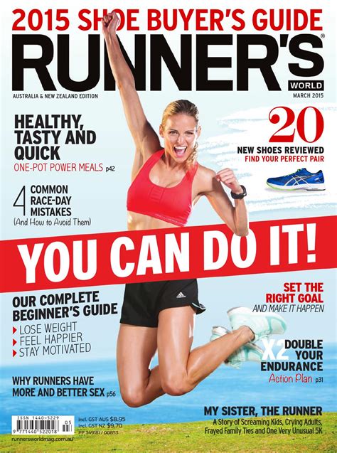 Runner world. Runner’s World is the definitive magazine subscription for all runners, catering to all levels from first-time joggers to seasoned ultra runners. Covering warm-ups, technique, nutrition, kit and recovery, a subscription to Runner’s World magazine will make sure you get the most out of your running by staying fit, fueled and safe.. Runner’s World keeps readers … 
