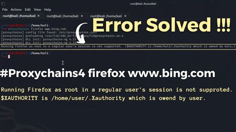 Running Firefox as root is not supported. ($XAUTHORITY is