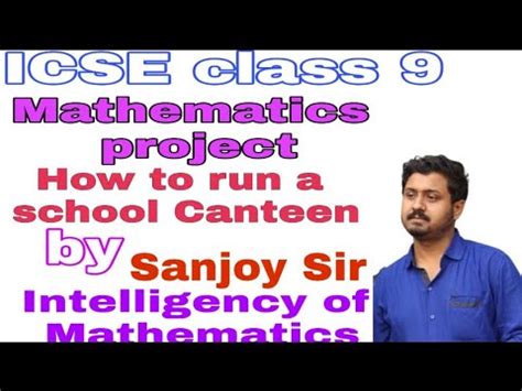 Running a tuck shop canteen maths project.  of 420.  How to write a Maths p...