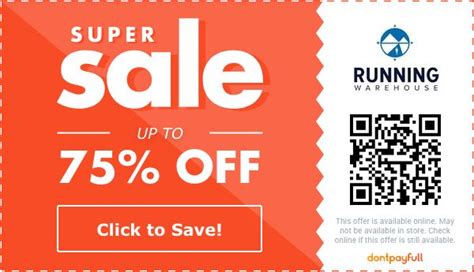 Running warehouse coupon code. Want to save money when you shop online? Just about all of us do, but finding coupon codes, let alone ones that actually work, can be a bit of a challenge. Luckily, saving money on... 