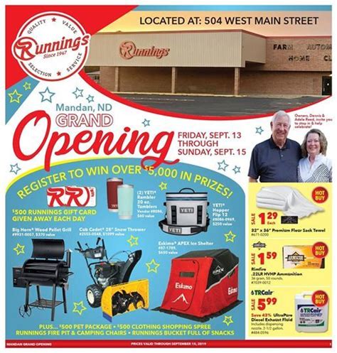 Runnings mandan. Runnings Stores, Mandan, North Dakota. 165 likes · 227 were here. Retail chain offering extensive selection of quality merchandise including clothing, tools, sporting Runnings Stores 