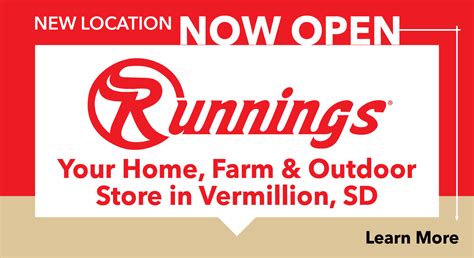 Runnings vermillion sd. Runnings Stores, Vermillion, South Dakota. 244 likes · 36 were here. Retail chain offering extensive selection of quality merchandise including clothing, tools, sporting goods, pet supplies & more. 