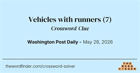 Runway Vehicles Crossword Clue
