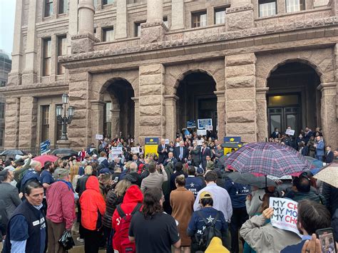 Rural districts fret as Gov. Abbott rallies supporters for 'school choice' at Capitol
