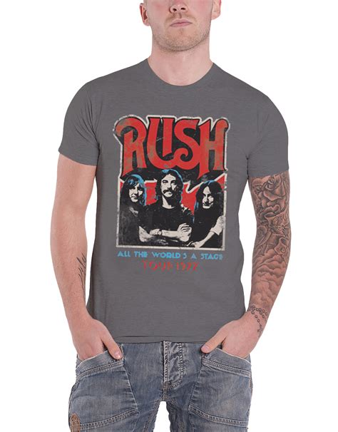 Rush band t shirts. We offer Officially Licensed clothes as T-Shirts, Tank Tops, Hoodies of your Favorite Music Band, classic and modern: AC/DC, RUSH, Rolling Stones, KISS, Pink Floyd ... 