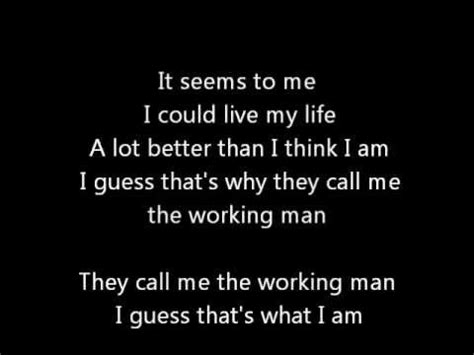 Rush-Working Man With Lyrics - YouTube