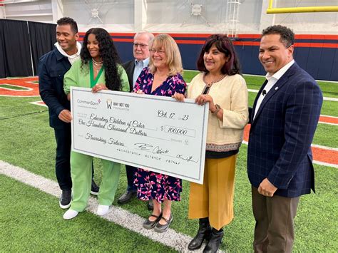 Russell Wilson's charity donates a million dollars