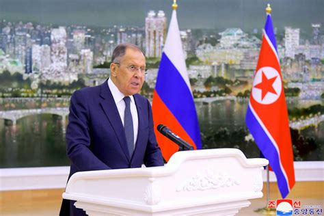 Russia’s foreign minister thanks North Korea for ‘unwavering’ support of its war in Ukraine