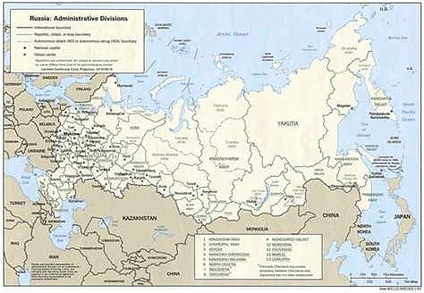 Russian Administrative divisions - World Statesmen.org