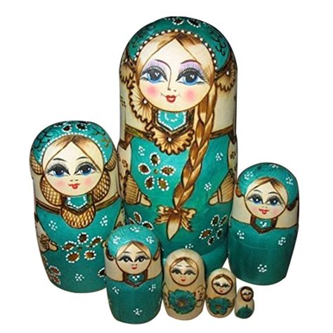 Russian Matryoshka Hand Painted Nesting Dolls ,Set of 5 ... - ebay…