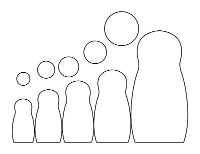 Russian Nesting Doll Template