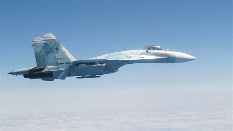 Russian Su-27 fighter intercepts three French military planes over ...