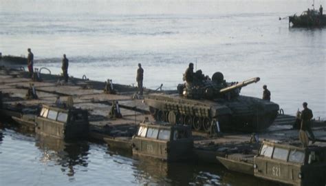 Russian Troops Just Built A Pontoon Bridge Near Chernobyl