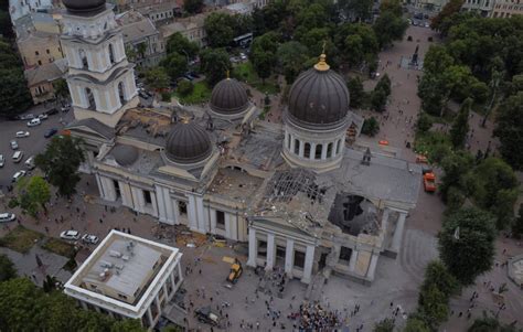 Russian strike on Ukraine’s Odesa badly damages landmark Orthodox cathedral; 1 dead, many wounded
