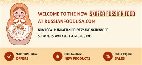 Russianfoodusa - Find unique winter holidays - Xmas & New Year - gifts for men, women and kids at our online store. Russian sweets and souvenirs! Enjoy free shipping if your order total is over $150. US nationwide and worldwide shipping. New clients get a 15% OFF.