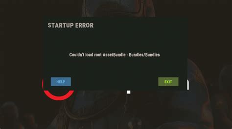 Rust Couldnt Load Asset Bundle