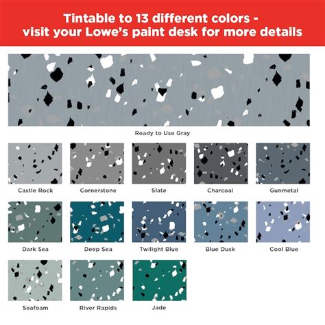 Rust Oleum Epoxy Color Chart