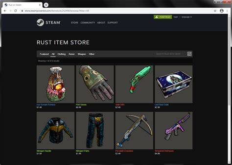 Rust Skins item store