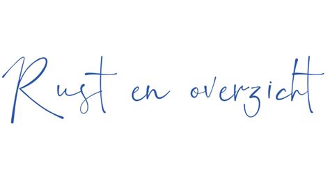 Rust en overzicht creren