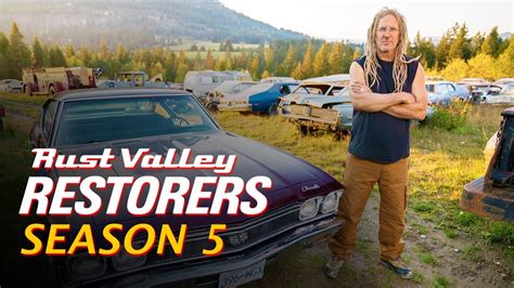 Rust valley restorers season 5. Synopsis. The boys of Rust Valley are back with another season of amazing cars, tough competition, and lots of laughs. We continue to follow car fanatic Mike Hall, his son Connor, and the Rust Bros gang in their mission to restore dilapidated classic cars to their former glory in car-crazed Rust Valley. Former shop manager and best friend Avery ... 