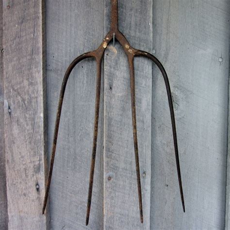 Rusted Pitchfork - Etsy