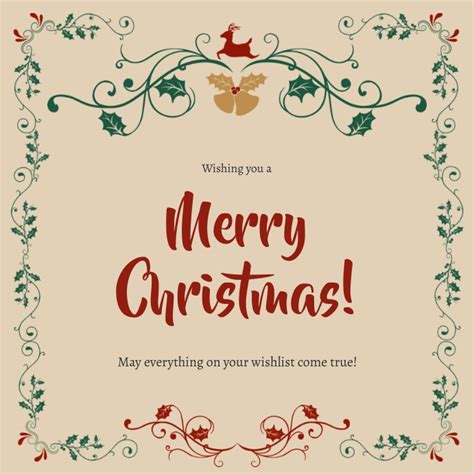 Rustic Christmas Card Template