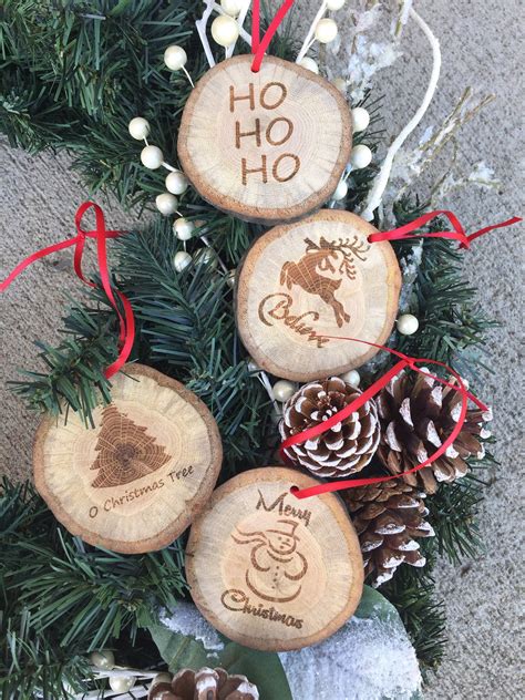 Rustic Christmas Tree Ornaments - Etsy