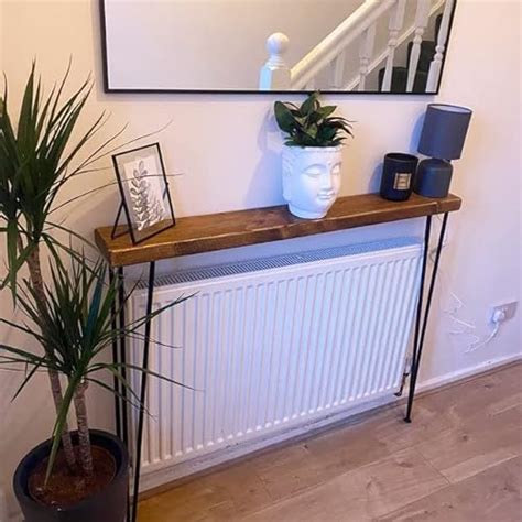 Rustic Chunky Console Table 20cm or 15cm deep Handcrafted