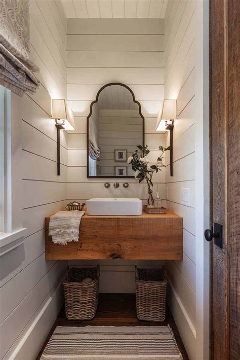 Rustic Farmhouse Bathroom Ideas 2024 - Hative