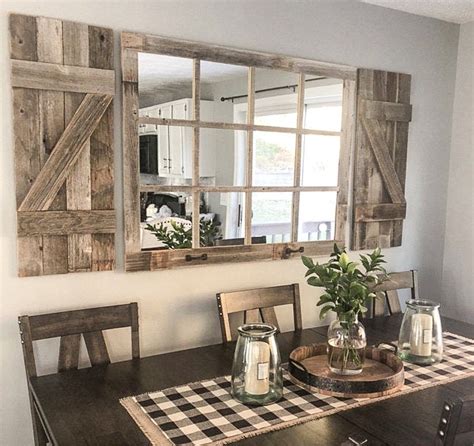 Rustic Mirror For Dining Room