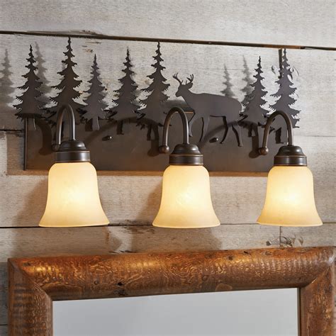 Rustic Vanity Lights - Cabin Place