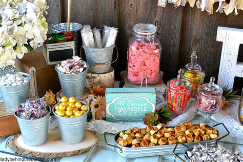 Rustic Wedding Candy Buffet - Lady Behind the Curtain