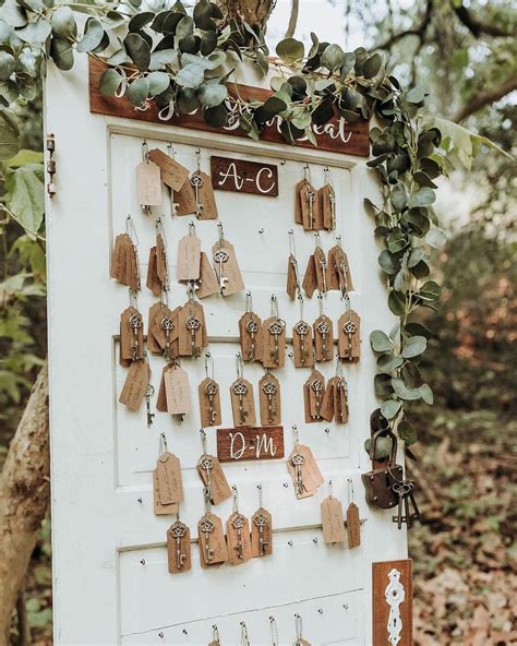 Rustic Wedding Seating Char