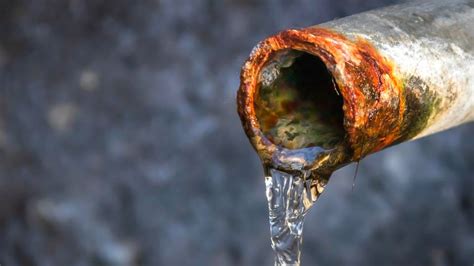 Rusty pipes producing odd-colored water in Festus