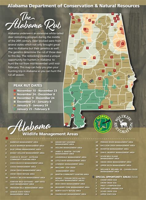 Rut map. WFF Director Chuck Sykes said the rut map was produced by WFF staff under the direction of Deer Program Coordinator Chris Cook and Assistant Wildlife Chief Amy Silvano. “The map is based on historic stocking information, the herd health assessment we do in the spring and our fetal collections,” Sykes said. “Basically, you can … 