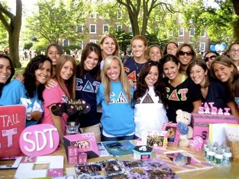 Rutgers sororities. There are currently thirteen sororities at Rutgers University. They are: Each sorority has its own unique history, values, and traditions. For example, Alpha Omicron Pi was the first sorority established at Rutgers, founded in 1967. Delta Gamma, on the other hand, was founded in 1873 and is one of the oldest sororities in the country. 