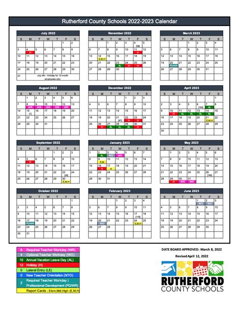 Rutherford county schools calendar 23-24. Posted on 03/15/2023. The calendar for the 2023-2024 school year is available for download in PDF format. Click hereto view and download the calendar. "We would like to thank Laughlin's Furniture for their direct support each year in sponsoring so many of our initiatives, programs, and school calendars," said Greg Shull, director of ... 