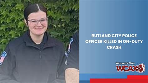 Rutland City Police officer dies in fatal car crash