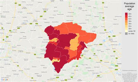 Rutland population stats in maps and graphs.