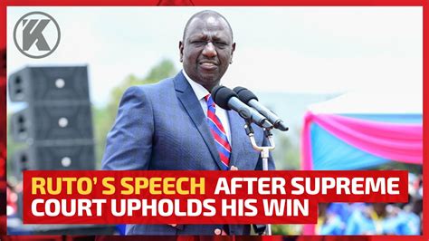 Ruto statement today